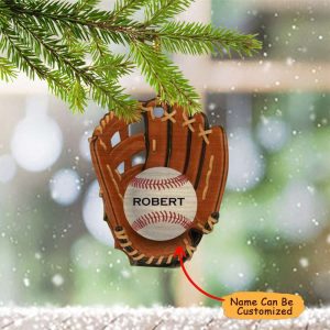 Personalized Baseball Ornament 2023 Baseball Christmas…