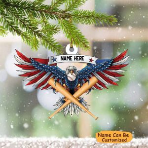 Personalized Baseball Ornament American Eagle Custom…