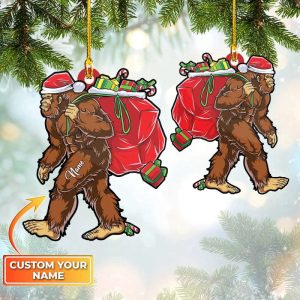 Personalized Bigfoot Christmas Ornament Bigfoot Christmas…