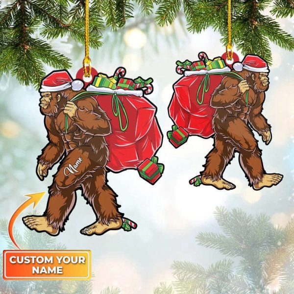 Personalized Bigfoot Christmas Ornament Bigfoot Christmas Tree Ornament 2023