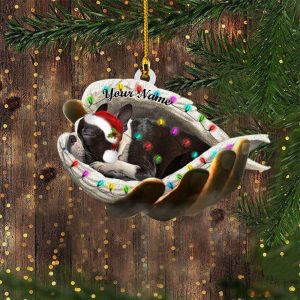 Personalized Boston Terrier Christmas Ornament Christmas…