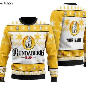 Personalized Bundaberg rum Ugly Christmas Sweater…