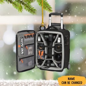 Personalized Camera Bag Ornament Tree Decorations…