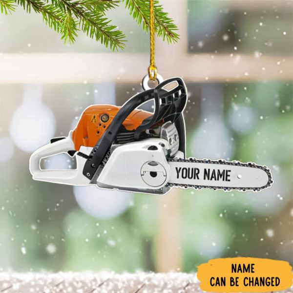 Personalized Chainsaw Christmas Ornament Chainsaw Christmas Tree Ornament 2023