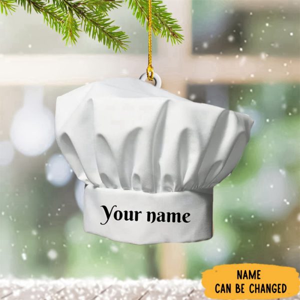 Personalized Chef Christmas Ornament Chef Hat Ornament 2023 Decoration Gifts