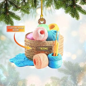 Personalized Crochet Christmas Ornament Crochet Christmas…