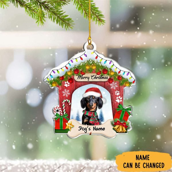 Personalized Dachshund Ornament Dachshund Christmas Ornaments Pet Lovers Gift