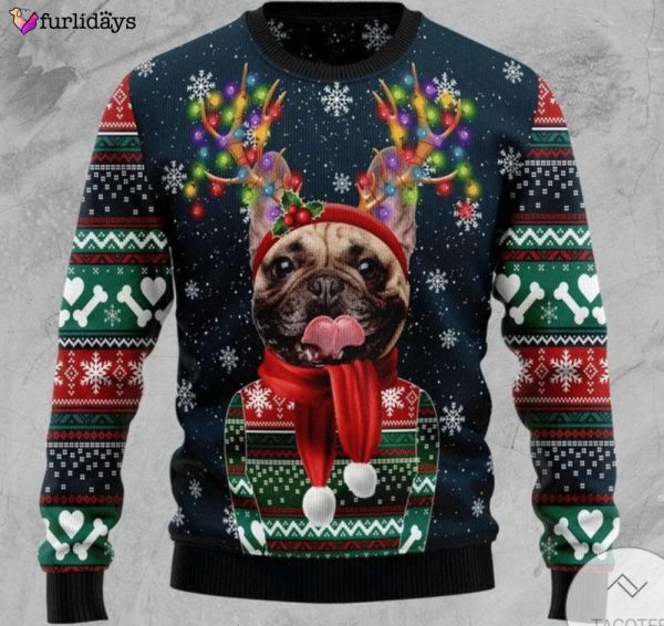 Personalized Dog Christmas Ugly Sweater, Pet Custom Funny Reindeer Horn Sweater, Pet Custom Christmas Sweater, Christmas Sweatshirt