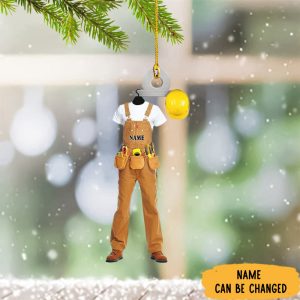 Personalized Electrician Ornament 2023 Electrician Christmas…