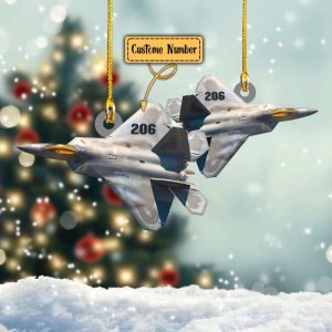 Personalized F-22 Raptor Ornament Fighter Jet…