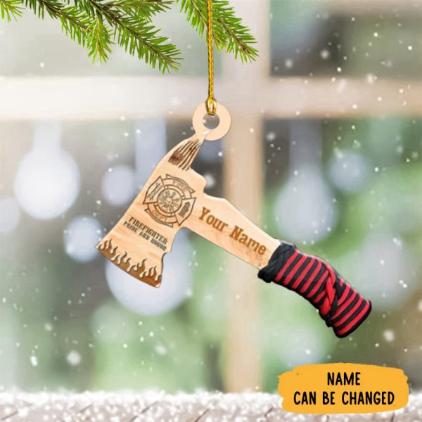 Personalized Firefighter Ornament Christmas Tree Ornament Firefighter Pride And Honor