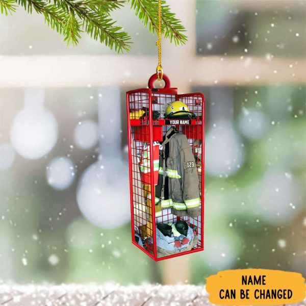 Personalized Firefighter Ornament Fireman Christmas Ornament Xmas Tree Decorations