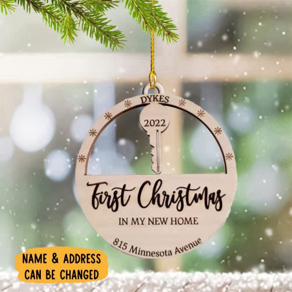 Personalized First Christmas In My New Home Ornament Gift For Christmas Tree