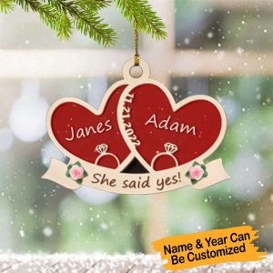 Personalized First Christmas Married Ornament 2023…