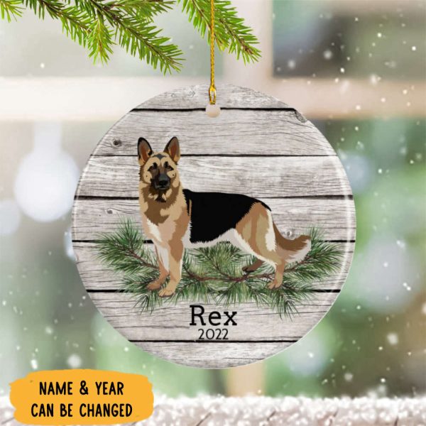 Personalized German Shepherd Ornament Christmas Gifts For Dog Lover