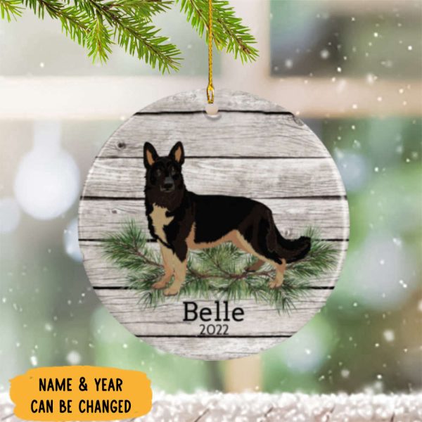 Personalized German Shepherd Ornament Christmas Gifts For Dog Lover