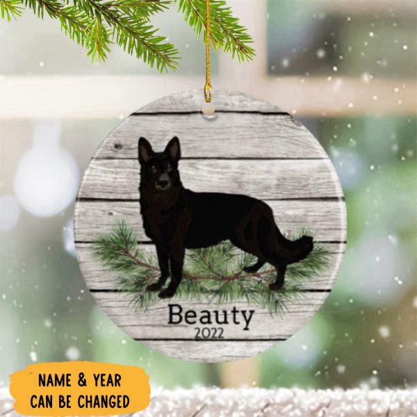 Personalized German Shepherd Ornament Christmas Gifts For Dog Lover