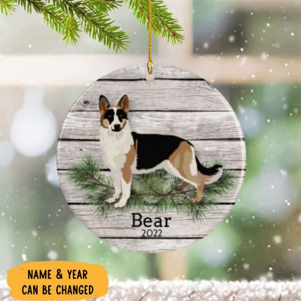 Personalized German Shepherd Ornament Christmas Gifts For Dog Lover