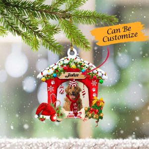 Personalized Golden Retriever Christmas Ornament Dog…