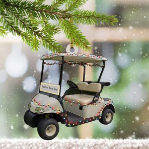 Personalized Golf Cart Christmas Ornament Christmas…