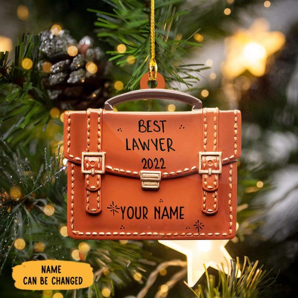 Personalized Lawyer Christmas Ornament 2023 Xmas Tree Ornaments Best Lawyer 2023