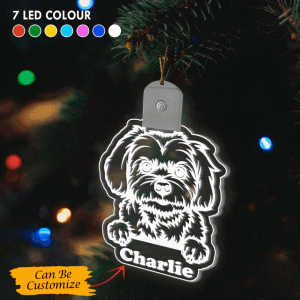 personalized maltese christmas ornament traditional christmas tree decorations gifts for pet lovers.gif