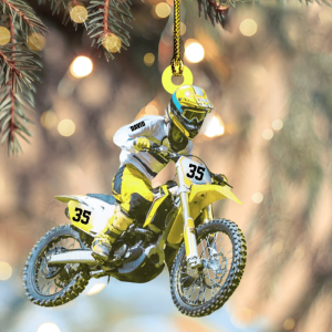 personalized motocross biker christmas ornament custom name and number acrylic ornament for men 1.png