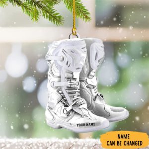 Personalized Motocross Boots Ornament Christmas Tree…