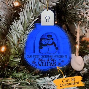 personalized our first christmas married as mr and mrs led ornaments 2023 xmas decor 5.jpeg