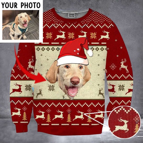 Personalized Photo Dog Ugly Christmas Sweater, Gift For Christmas 2023, Gift For Dog Lover