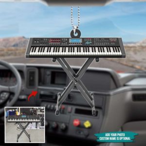 Personalized Piano Acrylic Christmas Car Ornament…