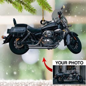 Personalized Picture Motorcycle Ornament Photo Motorcycle…