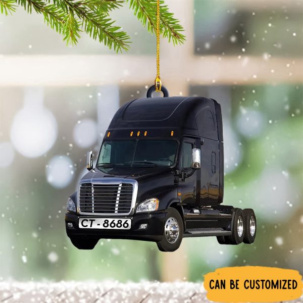 Personalized Truck Christmas Ornament Hanging Tree Xmas Decorations Gifts For Trucker