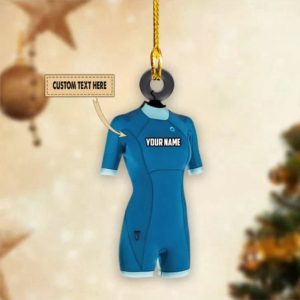Personalized Wetsuit Ornament Scuba Diver Christmas…