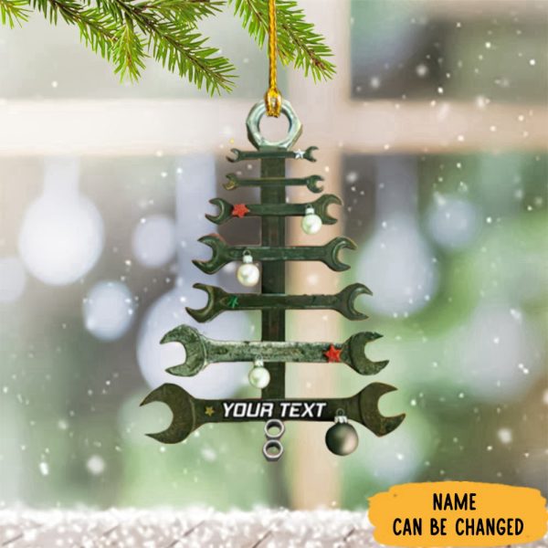 Personalized Wrench Mechanic Christmas Ornament Gift Ideas For Mechanics