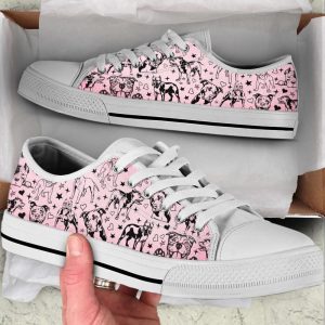 pit bull dog peeking pattern low top shoes canvas sneakers casual shoes for men and women.jpeg