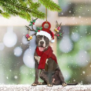 Pitbull Christmas Ornament Dog Themed Christmas…