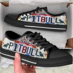 pitbull dog license plates low top shoes canvas sneakers casual shoes for men and women dog mom gift 1.jpeg