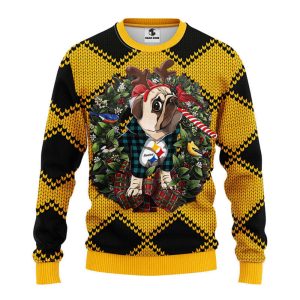 Pittsburgh Steelers Pub Dog Christmas Ugly…