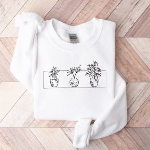 plant flower embroidered sweatshirt 2d crewneck sweatshirt for men and women sws3241 3.jpeg