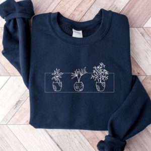 plant flower embroidered sweatshirt 2d crewneck sweatshirt for men and women sws3241 4.jpeg