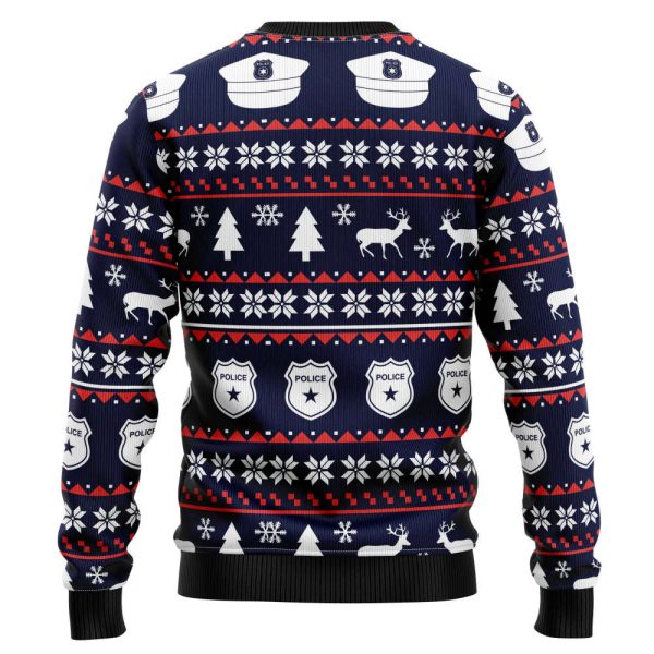Police Navidad HT92401 Ugly Christmas Sweater – Noel Malalan Signature