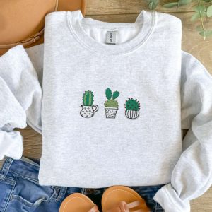 potted cuctus embroidered sweatshirt 2d crewneck sweatshirt for men and women sws3218 1.jpeg