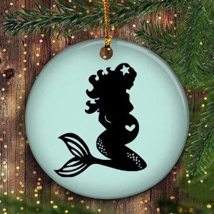 Pregnant Mermaid Ornament Christmas Ornament Baby…