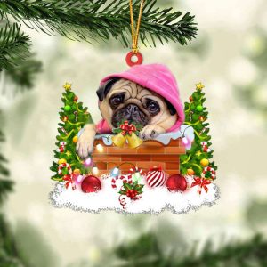 Pug And Christmas Ornament 2023 Christmas…