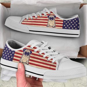 pug dog usa flag low top shoes canvas sneakers casual shoes for men and women dog mom gift.jpeg
