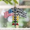Race Car Ornament Drag Racing Christmas Tree Ornaments For Christmas Decor