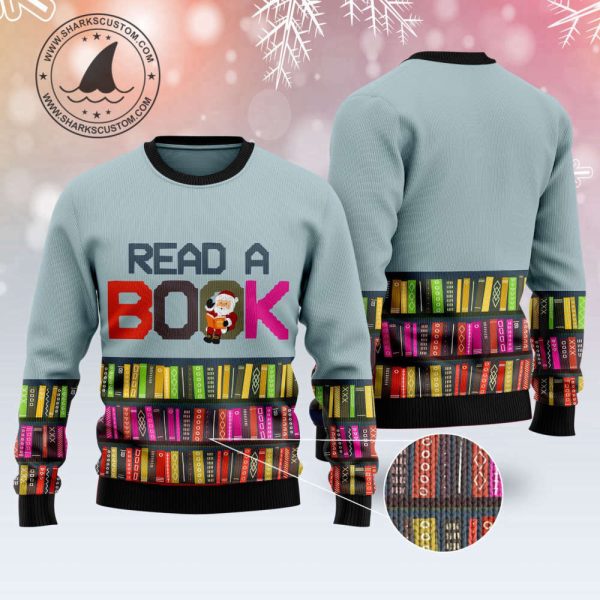 Read A Book T1510 Ugly Christmas Sweater – Noel Malalan Signature