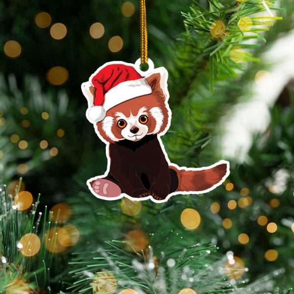 Red Panda Christmas Ornament Hanging Xmas Tree Cute Christmas Gifts For Boyfriend