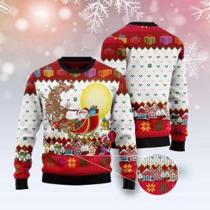 reindeer and santa claus ugly christmas sweater for men women .jpeg